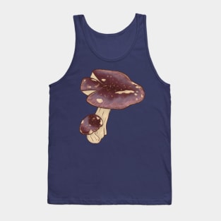 Purple Spotted Mushroom Pair Tank Top